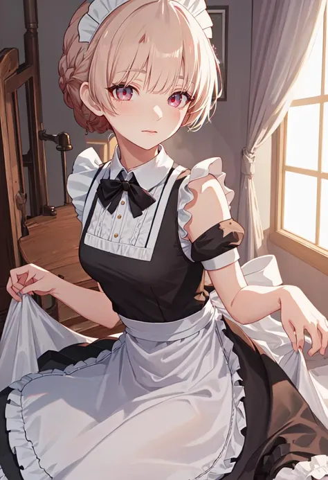 best quality, masterpiece, highres, solo, (nodoka_bluearchive:1.10), (maid:1.40), (long maid dress:1.15), 18 <lora:nodoka_bluearchive:0.80>