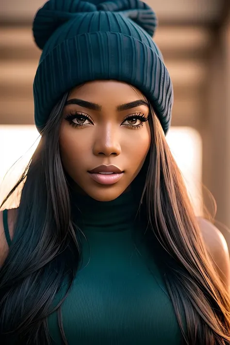 full body high resolution photo of (m0nifa:0.99), a woman, (dark shot:1.4), 80mm, this girl's hazel eyes survey the world around her, wears a beanie on her head, clicking her camera, (natural skin texture, hyperrealism, soft light, sharp:1.2), (intricate details:1.12), hdr, (intricate details, hyperdetailed:1.15), soft light, sharp, exposure blend, medium shot, bokeh, (hdr:1.4), high contrast, (cinematic, teal and orange:0.85), (muted colors, dim colors, soothing tones:1.3), low saturation, (hyperdetailed:1.2), (noir:0.4)