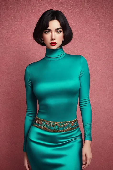 photo of extremely sexy (2ual1pa-130:0.99), a woman as a sexy singer, (closeup portrait:1.2), (bob haircut), modelshoot style, (extremely detailed CG unity 8k wallpaper), photo of the most beautiful artwork in the world, professional (photography by Steve McCurry), (blue long sleeve turtleneck dress:1.2), (long skirt:1.1), perfect waist, ((crowded arena)), (music concert), (singing on stage:1.2), ((looking at viewer:1.3)), (detailed pupils:1.3), (eyeliner), (painted lips)