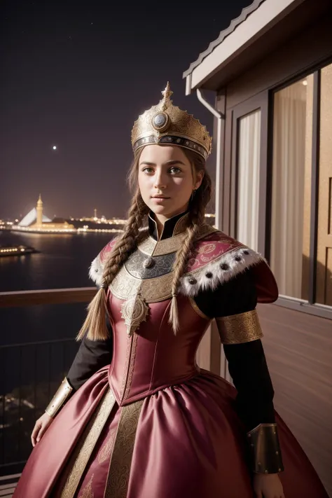 1girl, dark Spray paint style, majestic, Dutch angle shot of a ("The Varangian Guard in Constantinople":1.3) , it is very Fierce and Surreal, from inside of a Horrid Space elevator, [ShÅwa Era:all-american:3] jungle and Leo constellation in background, at Dawn, FOV 90 degrees, sci-fi art, (stylized by Anne McCaffrey:0.9) , (August von Pettenkofen:0.9) , (Juan CarreÃ±o de Miranda:1.3) , (Valentine Hugo:0.9) , ultrafine detailed, Surprising, fairy tale, Still Life, Bloom light, 35mm, Single Color, epic fantasy, dark pink background, trending on CGSociety, beautiful, emotional