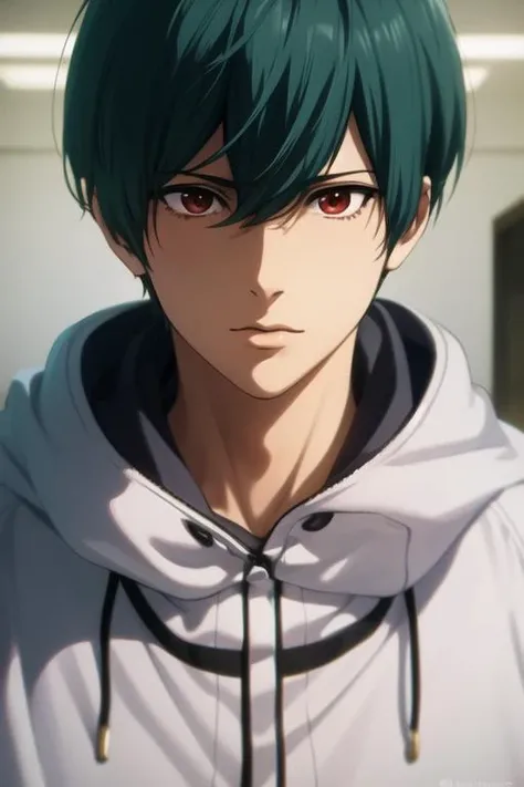 masterpiece, best quality, high quality, 1boy, solo, male focus, looking at viewer, upper body, <lora:kirishima_ikuya:0.76>, kirishima_ikuya, <lora:Realism-10:0.20>, Realism