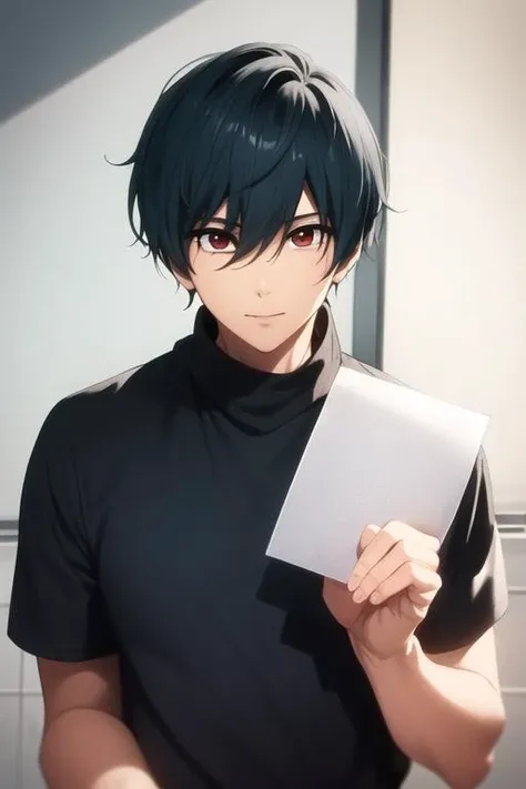masterpiece, best quality, high quality, 1boy, solo, male focus, looking at viewer, upper body, <lora:kirishima_ikuya:0.78>, kirishima_ikuya, <lora:animemix_v3_offset:0.85>