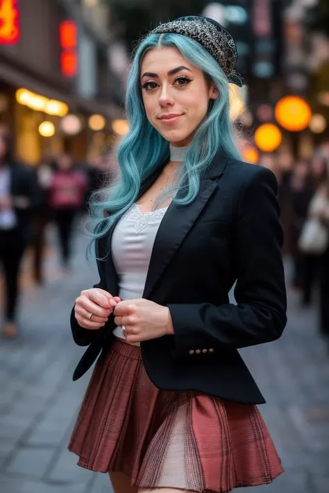 DEN_kiitenymph_OF,
(walking down Hollywood boulevard, a busy street scene, public, bustling, crowds, wearing a skirt and blazer:1.2),
bokeh, f1.4, 40mm, photorealistic, raw, 8k, textured skin, skin pores, intricate details <lora:epi_noiseoffset2:1>, epiCRealism <lora:ClothingAdjuster3:-1>