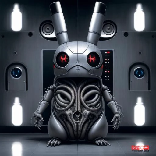 pikachu as bionic cyborg, art by hr giger, highly detailed, realistic style, , <hrgiger-drmacabre>, art by hr giger,, <3d-female-cyborgs>