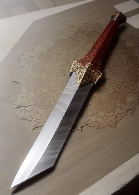 a detailed sword, dmarble, intricate design, weapon, no humans, sharp focus, extreme details, display shot, full shot,
<lora:diffusionMarbleSwords_22:0.8>