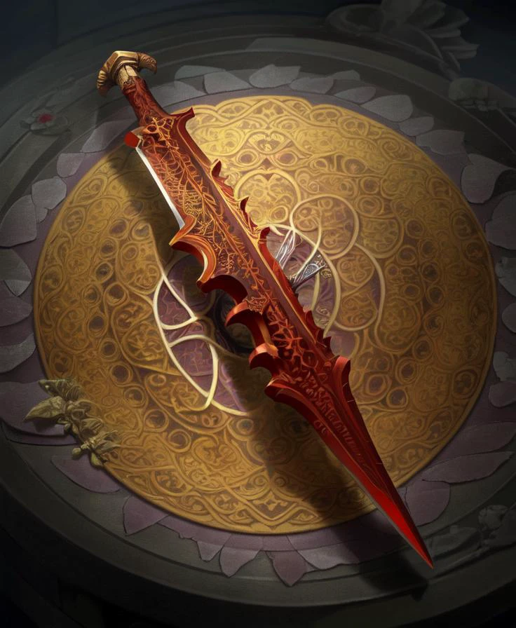 a detailed sword, dmarble, intricate design, weapon, no humans, sharp focus, extreme details, display shot, full shot,
<lora:diffusionMarbleSwords_22:0.8>