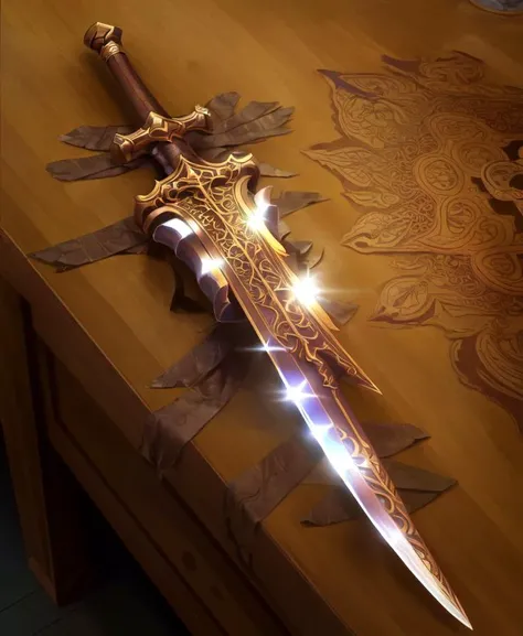 a detailed sword, dmarble, intricate design, weapon, no humans, sharp focus, extreme details, display shot, full shot,
<lora:diffusionMarbleSwords_22:0.8>