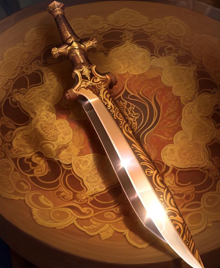a detailed sword, dmarble, intricate design, weapon, no humans, sharp focus, extreme details, display shot, full shot,

 <lora:diffusionMarbleSwords_22:0.8>