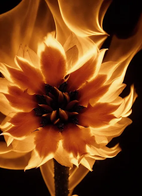 flmngprsn flames, epic burning flower, burning, epic  (photo, studio lighting, hard light, sony a7, 50 mm, hyperrealistic, big depth of field, mate skin, pores, wrinkles, concept art, colors, hyperdetailed, hyperrealistic)  <lora:locon_flmngprsn_v1_from_v1_64_32:0.7>