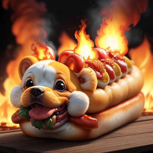 <lora:add_detail:1> add_detail, masterpiece, detailed, 8k, dim lighting,
hot dog,
<lora:flmngprsn, flmngprsn burning, flmngprsn immolation, flmngprsn flames:1> flmngprsn, flmngprsn burning, flmngprsn immolation, flmngprsn flames,