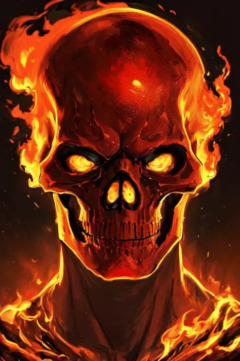 flmngprsn flames, epic burning skull, skeleton face, burning, epic (photo, studio lighting, hard light, sony a7, 50 mm, hyperrealistic, big depth of field, mate skin, pores, wrinkles, concept art, colors, hyperdetailed, hyperrealistic) <lora:locon_flmngprsn_v1_from_v1_64_32:0.7>
