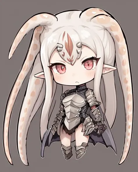 <lyco:sea_angels-NAI-LyCORIS:0.9>
a chibi sengle, 1girl, tentacle hair, tentacles, pointy ears, slit_pupils, wearing armored_dress, fantasy forest