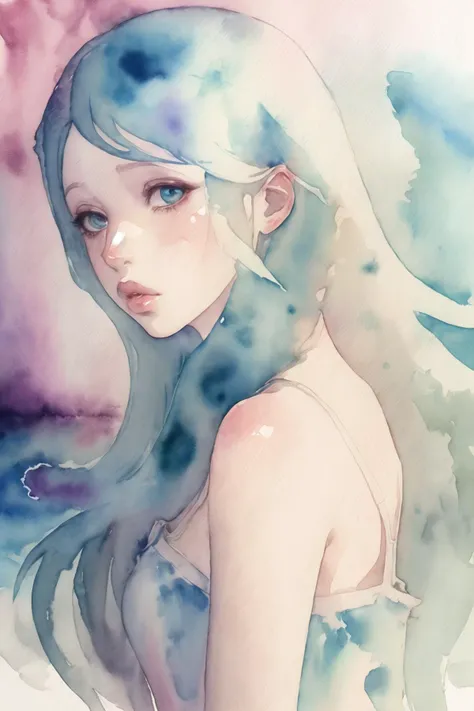 masterpiece,best quality,(watercolor \(medium\),iriscompiet :1.1),vividanime,1girl,lips,abstract background,long hair,Ocean Blue hair,<lora:VividAnimeV1.6:0.7>,<lora:IrisCompietStyle:0.7>,