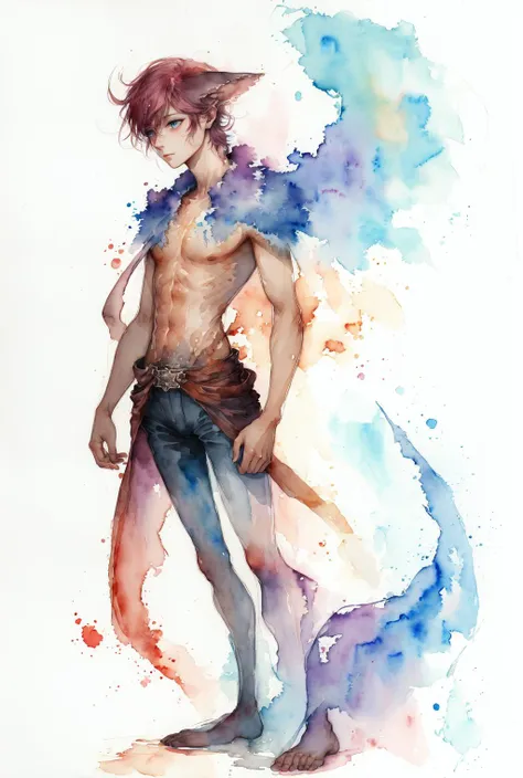 ( watercolor \(medium\), drawing,   IrisCompiet:1.2),<lora:IrisCompietStyle:0.9>, painting of  brewmaster, full body, abstract background,  sfw