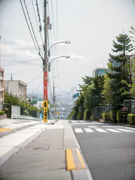 masterpiece, best quality, ultra-detailed, illustration,
kousaten1, outdoors, road, car, motor vehicle, ground vehicle, scenery, tree, power lines, street, utility pole, sky, building, day, road sign, lamppost, crosswalk, fence, traffic light, sign, city, cloud, blue sky, real world location, realistic, photo background, photo (medium),
<lora:kitakoukou-000010:1>