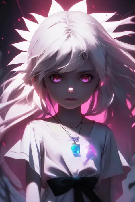 lily \(ender lilies\), white hair, white dress, [hair ornament, hair flower, :long hair, :0.2][black belt, :bow, :0.2]expressionless, flat chest, child, facing viewer, portrait, pendant, purple gemstone,
<lora:character-lily_(ender_lilies)-v7:1>
<lora:r1ge - AnimeRage:1> r1ge,[ glowing eyes, from below, : 0.2]