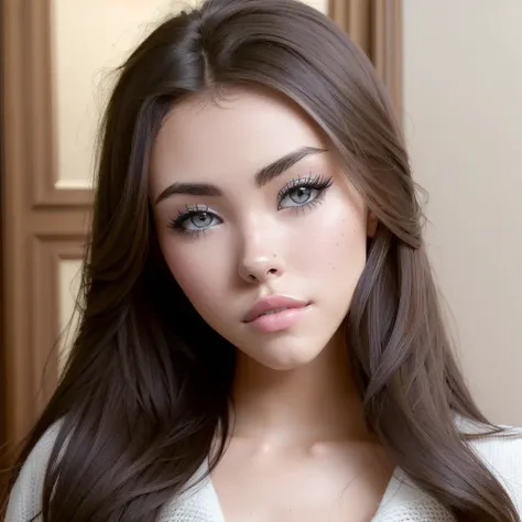 Madison Beer (masterpiece, best quality) (full body), ,masterpiece, beautiful detailed eyes, looking at viewer, detailed beautiful face, extremely detailed, high, 1girl, brown hair, long hair, best quality, (closed mouth) <lora:Madison Beer:1>