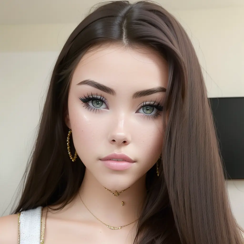 Madison Beer (masterpiece, best quality) (full body), ,masterpiece, beautiful detailed eyes, looking at viewer, detailed beautiful face, extremely detailed, high, 1girl, brown hair, long hair, best quality, (closed mouth) <lora:Madison Beer:1>