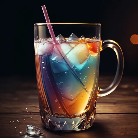 A drink, colorful,
yang08k, photography, beautiful,  black background,
masterpieces, top quality, best quality, official art, beautiful and aesthetic,  realistic,
 <lora:yang08k:0.7>