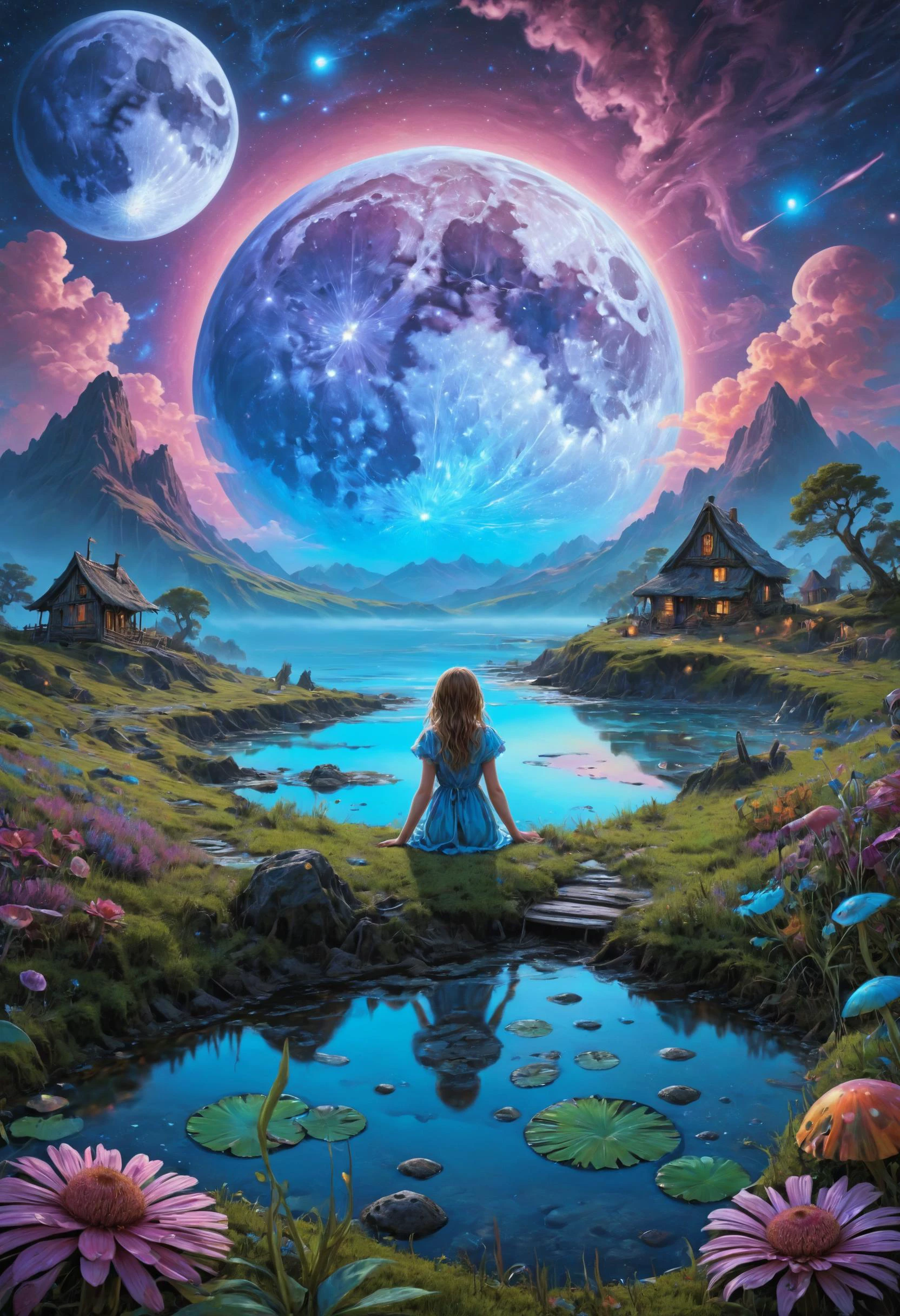 Everybodyâs secrets inspire all of my scenes, I write in all of my fantasies and I die in all of my dreams, <lora:Psychedelic:0.8> Psychedelic, <lora:detailed_notrigger:0.8>, Moonlight, <lora:Bio-Luminescence:0.8> bioluminescent, glowing
