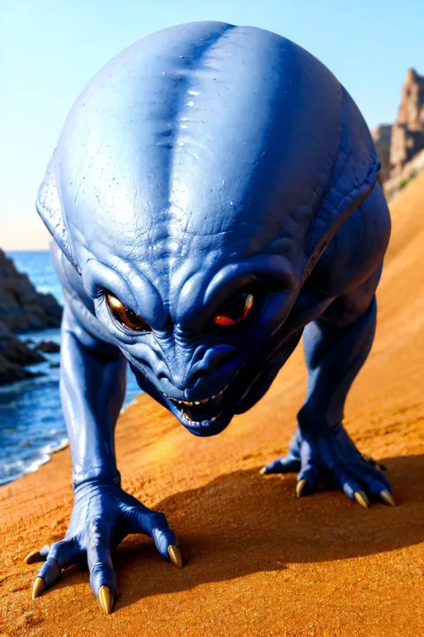(Realisitc:1.5) alien woman monster <lora:EdobAlienMonsterFemale_v1.0:0.8>
