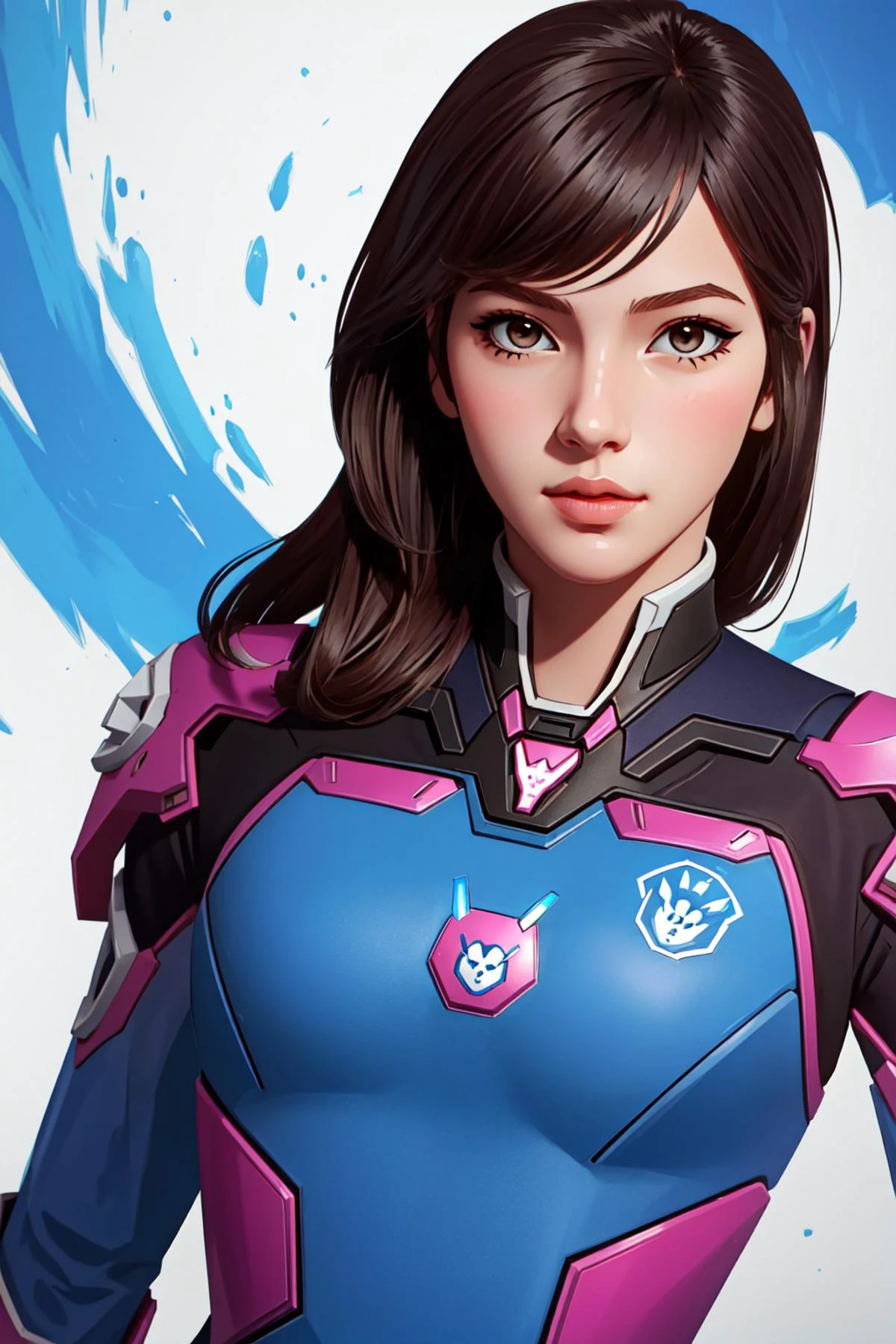 (masterpiece, best quality), intricate details, 8k, artstation, wallpaper, official art, splash art, sharp focus,
1girl, <lora:dVaOverwatch_v3:0.8> deeva \(overwatch 1 version\), d.va /(overwatch 1/),