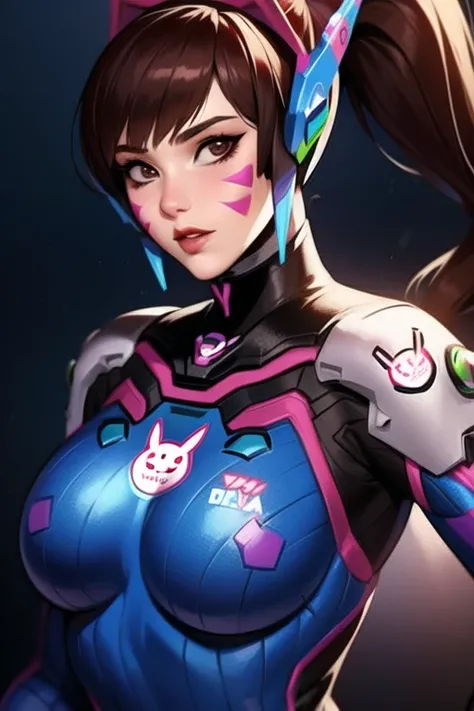 <lora:D.vaV3:0.8>, Deeva \(overwatch 2 version\), d.va /(overwatch 2/), ponytail