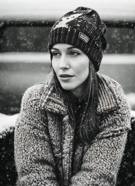 analog style, modelshoot style, RAW photo of a sks woman, sitting in outdoor car ,winter ,snowy , ((wearing cap)), (detailed face), grunge, ((visual kai)), ((full body)), (high detailed skin:1.2), 8k uhd, dslr, soft lighting, high quality, film grain, Fujifilm XT3, <lora:locon_katiecassidy_v1_from_v1_64_32:1.3>