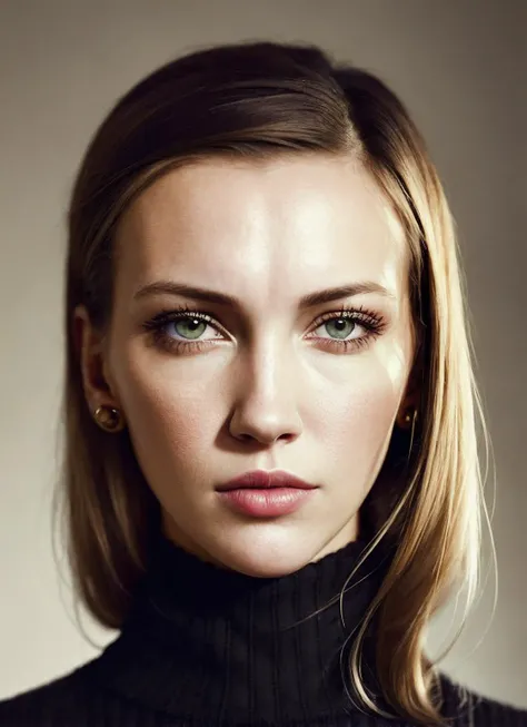 A stunning intricate full color portrait of (sks woman:1), wearing a black turtleneck, epic character composition, by ilya kuvshinov, alessio albi, nina masic, sharp focus, natural lighting, subsurface scattering, f2, 35mm, film grain, <lora:locon_katiecassidy_v1_from_v1_64_32:1.3>