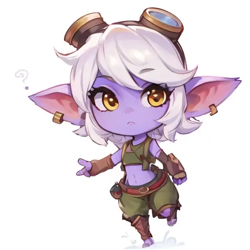 scan, (highres:1.2), (best quality:1.2), (ultra-detailed:1.2), (illustration:0.4), toeless legwear, Tristana \(league of legends\), league of legends, goggles, goggles on head, gloves, navel, jewelry, earrings, fingerless gloves, elbow gloves, full body, belt, green pants, crop top arm sleeves, (solo), (1 girl), (solo female), looking at viewer, (white background), standing, portrait, <lora:TristanaPls-000003:0.8>,