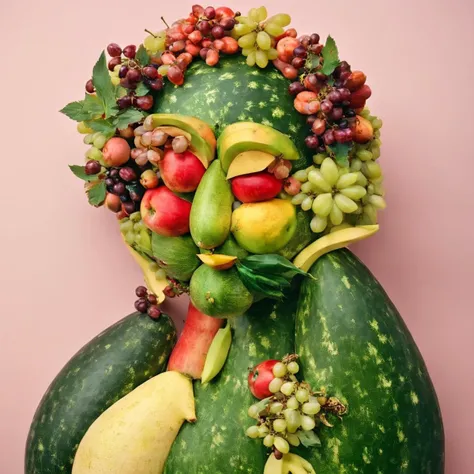 <lora:SDXL_Fruits_Sa_May:1> made from fruit, a woman