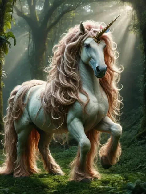 award winning photograph of a unicorn with radiant grace made of ais-hairz in wonderland, magical, whimsical, fantasy art concept, steampunk, intricate details, best quality, masterpiece, ultra shartp, hyper realistic, realism <lora:Hairy_Style_SDXL:0.8>