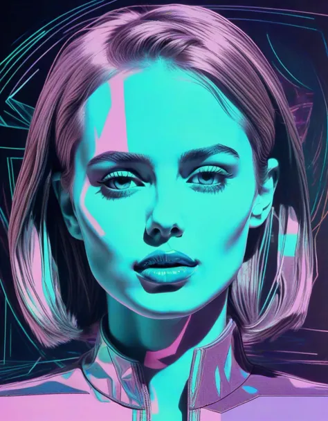 drawing toned emotionally charged Pop Art holography Mosscore Futurism
