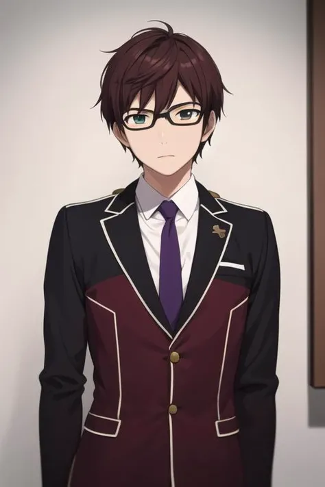 masterpiece, best quality, high quality, 1boy, solo, male focus, looking at viewer, upper body, <lora:kazuma:0.70>, kazuma,