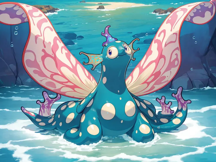 (masterpiece, best quality:1.1), (fairyland:1.2), no humans, (sea slug:1.1), animal, animal focus, various vibrant colors, intricate patterns, soft body, marine enchantment, solo