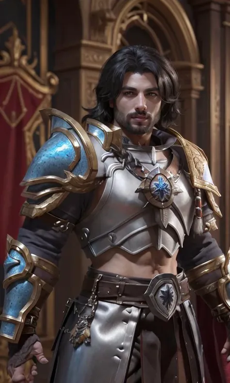 (masterpiece, best quality:1.2), intricate details, <lyco:GoodHands-beta2:1>, <lora:sylas_lol-000011:1>, sylas \(league of legends\), 1boy, male focus, topless male, shackles, chain