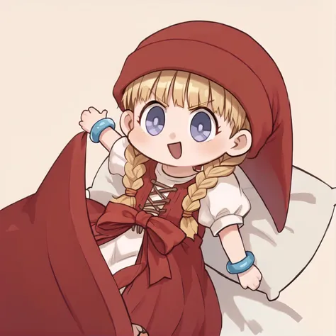 Seggs, chibi, open mouth, disgust <lora:Seggs_XLPD:1.1> 1girl, solo, veronica dq11,hat,dress,bracelet, smile <lora:veronica dq11PonyXL:0.8>, score_9, score_8_up, score_7_up, score_6_up, score_5_up, score_4_up, BREAK source_anime, masterpiece