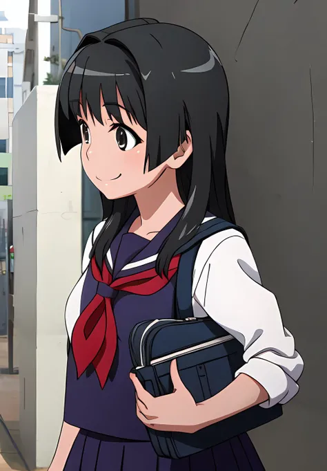 <lora:IndexAndRailgunv2:0.6>, Ruiko, solo, smile,