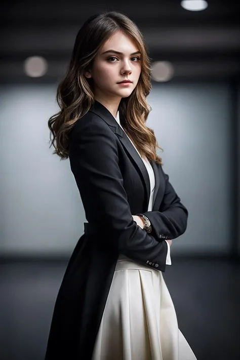 EmiliaJ_SoloTI_v1,
(In a sleek, professional attire with a tailored blazer and subtle jewelry, projecting a sophisticated and composed demeanor), (Amidst the shadowy corridors of international arms deals, where whispers of danger and intrigue create a symphony of power and deception, a sense of calculated ambition and moral complexity fills the tense air:1.3), (calculating:1.3), (dark, atmospheric lighting, high-stakes negotiation scene, composed shot:1.3), 
<lora:add_detail:0.6>, PA7_Portrait-MCU,
