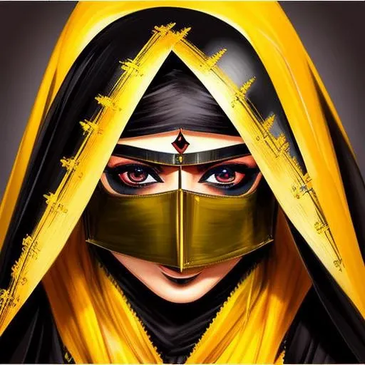 portrait of zwx woman by rockstar games, highly detailed face, symmetrical eyes, colorful, fully visible face, powerful, magic, thunders, dramatic lighting, painting, concept art, smooth, sharp focus