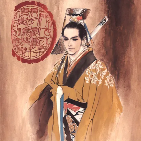 1boy,male focus,solo,<lora:çåæé£æ ¼ _ Natsuki Sumeragi_v1.0:1.2>,SumeragiNatsuki,japanese_clothes,bone_print,portrait,