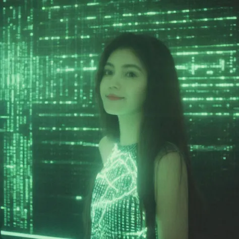 photo of transparent (Retro-UI with a bunch of green on black text) on a retro computer screen inside a spaceship interior, horror, alien tentacles, 80s
leogirl,looking at viewer, Double Exposure Style, Volumetric Lighting, leaning forward,light depth, dramatic atmospheric lighting, Volumetric Lighting, double image ghost effect, image combination, double exposure style
(realistic, photorealistic),many computers are arranged behind a girl, emitting electricity from her and connecting them. Each computer has a smiling expression on it,
A girl composed entirely of luminous electric currents, covered in lightning patterns, with many luminous electric stripes running upstream of the dress, The small luminous current is concentrated and diffused around the girl in the form of a vortex,
analog photo of a dark 80s submarine interior with a computer screen, Retro-UI, red on black,, radar screen <lora:Retro-UI-XL:0.8>
analog photo of a dark 80s computer screen, Retro-UI, orange on black text and numbers, ui elements, intricately detailed, hyperrealism,
full body,
looking at viewer, long hair,
<lora:add-detail-xl:1>