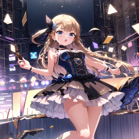 high quality, best quality, masterpiece, absurdres, suzu narumiya, idol, 1girl, <lora:suzu:0.75>