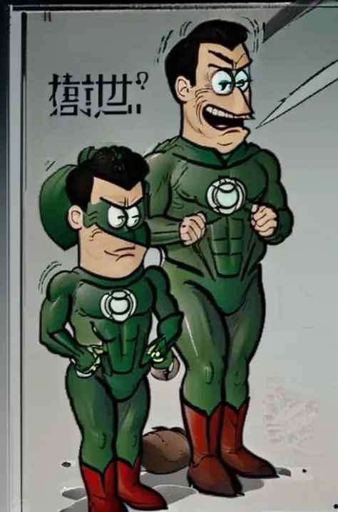 <lora:KamStyle_v1:0.85>, kamstyle, cartoon, Green Lantern