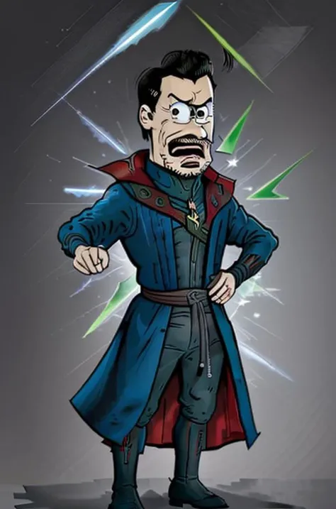 <lora:KamStyle_v1:0.85>, kamstyle, cartoon, Doctor Strange