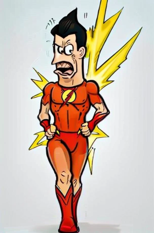<lora:KamStyle_v1:0.85>, kamstyle, cartoon, The Flash