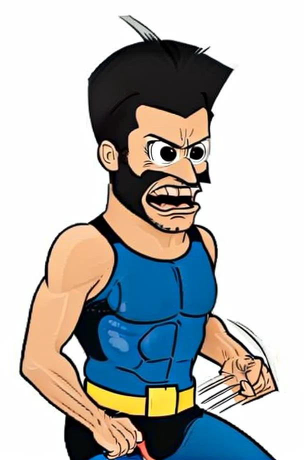 <lora:KamStyle_v1:0.85>, kamstyle, cartoon, Wolverine