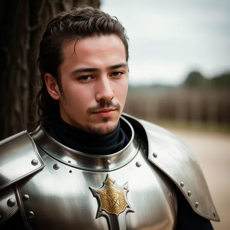 RAW photo, absurdres, high quality, photorealistic,
detailed and realistic portrait of  a knight, leather armor, outdoors, staring at camera,
Leica 50mm, f1. 4, 8k uhd, dslr, film grain, Kodacolor Gold 100, Canon Powershot, detailed, sepia