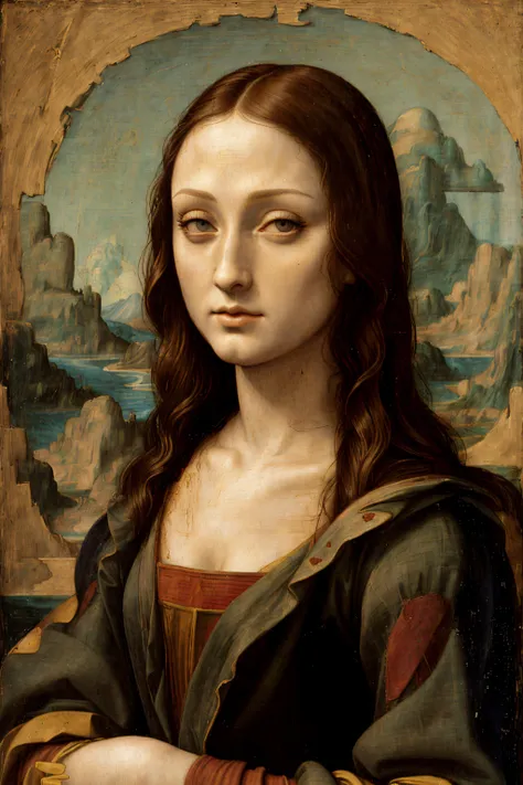 (embedding:S0ph13Turn3r_HM-135:0.990), Mona Lisa, oil on poplar panel by Leonardo da Vinci