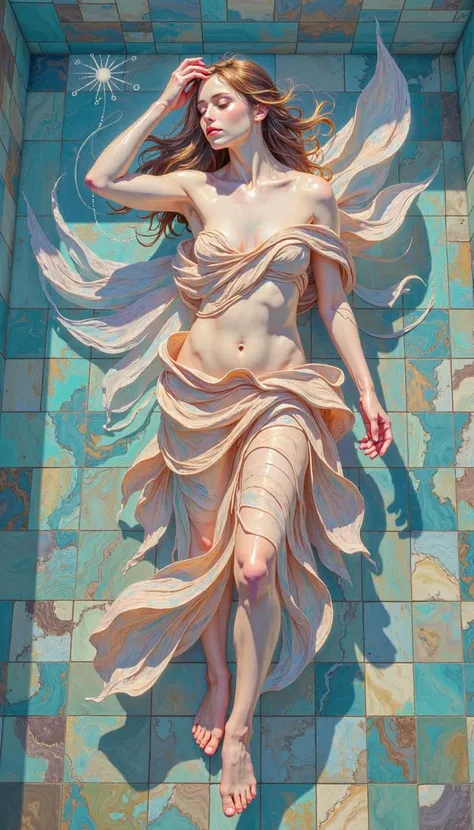 Birth of Venus 🪞#venus #aphrodite #water #art #artaesthetic #women #stars #femalepower #romance #godess #wallpaper #mythology #naked#sensual